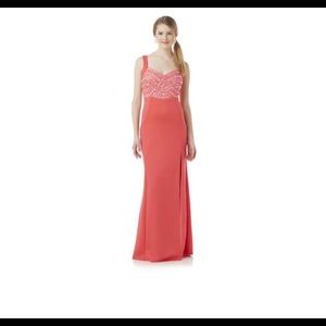 Orange Jewel Prom Dress